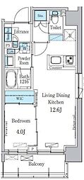 パークアクシス押上テラス 1LDKの間取図画像
