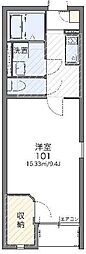 LEONEXTウィル柏たなか 1Kの間取図画像