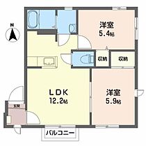 ファミ－ル北日詰　Ｃ 201 ｜ 岩手県紫波郡紫波町北日詰字下藪89-1（賃貸アパート2LDK・2階・47.00㎡） その2