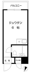 ライオンズマンション駒込駅前 ワンルームの間取図画像