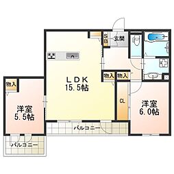 プルミエジュール帝塚山 2階