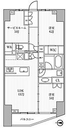 ディームス方南町 2SLDKの間取図画像