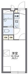 レオパレススプルース元木2 1Kの間取図画像