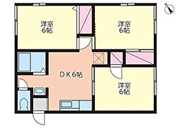 なかりんハイム 3DKの間取図画像