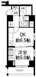 アトラス日本橋水天宮 1DKの間取図画像