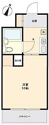 メゾン・ド・プラネット 1Kの間取図画像