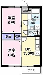 間取図画像 2DK