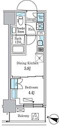 PARKAXIS板橋本町ステーションゲート 1DKの間取図画像