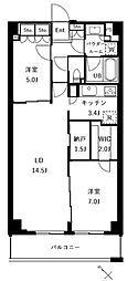 ザ・ケンジントン・レジデンスときわ台 2LDKの間取図画像