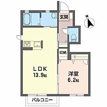 ゆたかシャーメゾン 104 ｜ 山形県酒田市ゆたか３丁目7-8（賃貸アパート1LDK・1階・46.83㎡） その2