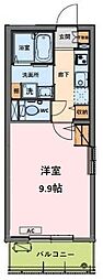 アルバ日の出 1Kの間取図画像