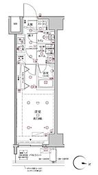 クレイシア板橋本町 1Kの間取図画像