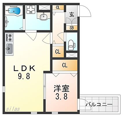 クレール塚本_間取り_0