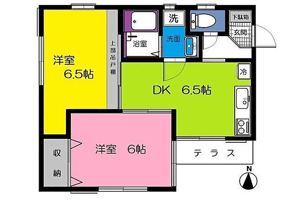 神奈川県横浜市緑区長津田６丁目(賃貸アパート2DK・1階・41.32㎡)の写真 その2