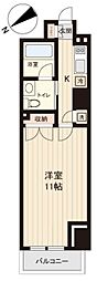 プラティーク清澄白河 1Kの間取図画像