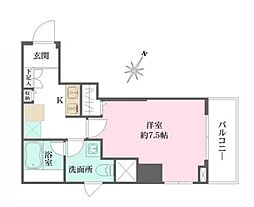 WHARF文京茗荷谷 8階1Kの間取り