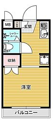 リエス相模原南台 ワンルームの間取図画像