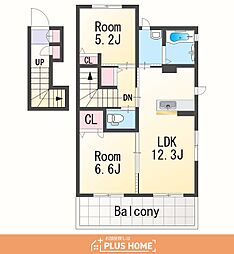 シャーメゾン有本 2LDKの間取図画像