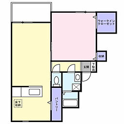 ル・シエロC 1LDKの間取図画像