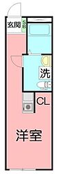 VARON ワンルームの間取図画像