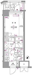 セジョリ大崎 1Kの間取図画像