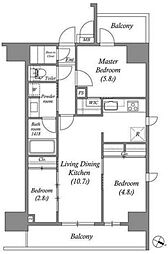 ACPレジデンス浅草 3LDKの間取図画像