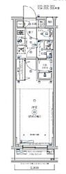 GALLERIAレジデンス石神井公園 1Kの間取図画像