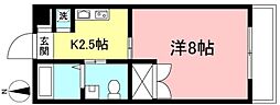 メゾンドイズミ 1Kの間取図画像