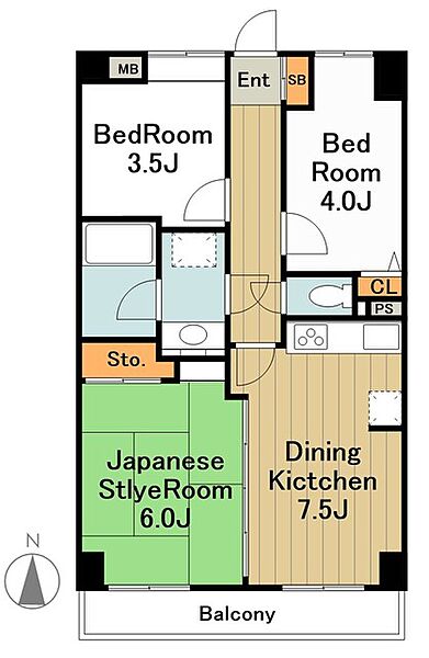 ライオンズプラザ淵野辺 ｜神奈川県相模原市中央区淵野辺３丁目(賃貸マンション3DK・9階・50.22㎡)の写真 その2