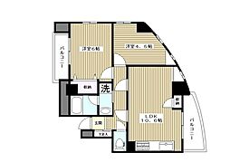 サンアーク西浦和ビル 2LDKの間取図画像