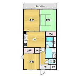 ブエナビスタ和歌山ノース 3DKの間取図画像