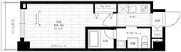ステージファースト桜新町 5階1Kの間取り