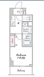 ロイジェント志村坂上 1Kの間取図画像