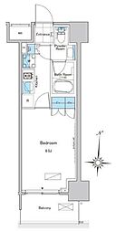 ルフォンプログレ清澄白河プレミア 8階1Kの間取り