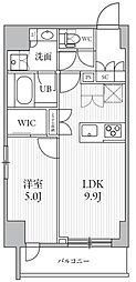 シーズンフラッツ滝野川 1LDKの間取図画像
