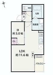 Jack matobakitaI 1LDKの間取図画像