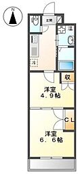 エトワールK 2Kの間取図画像