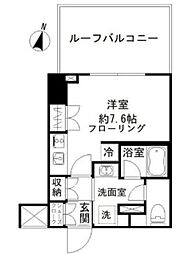 パークリュクス清澄白河 ワンルームの間取図画像