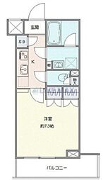 CREVISTA祖師ヶ谷大蔵 1Kの間取図画像
