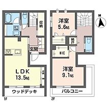 カーザ　フィオーレ 00101 ｜ 東京都文京区小日向３丁目8-未定)（賃貸一戸建2LDK・2階・83.36㎡） その2