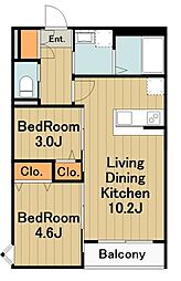 robot home 相模原II 2LDKの間取図画像