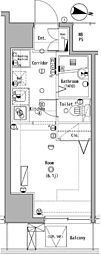ラグジュアリーガーデン東松戸 ワンルームの間取図画像