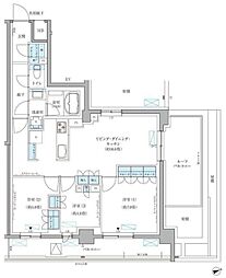 パークアクシス文京本郷 8階3LDKの間取り
