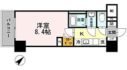JPnoie早稲田 1Kの間取図画像