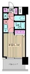 ビイルーム新宿 1Kの間取図画像