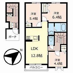 ル・サンティエ 3LDKの間取図画像