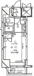 エクセル鶴見 ワンルームの間取図画像