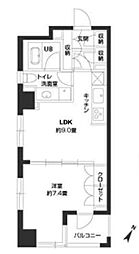 ParkCube銀座EAST 1LDKの間取図画像