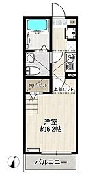 グランディオ横浜南 1Kの間取図画像