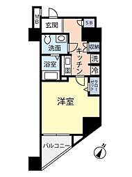 西武池袋線 桜台駅 徒歩5分の賃貸マンション 3階1Kの間取り